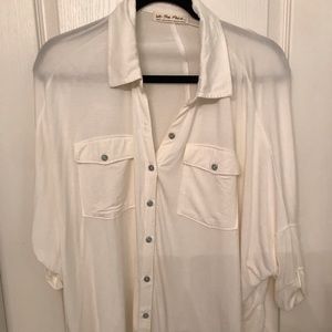 Free People Cotton Oversized Top